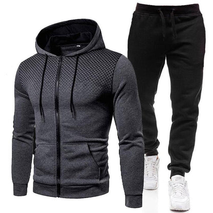 Sportanzug-Set Trainingsshirt und Hose Zip
