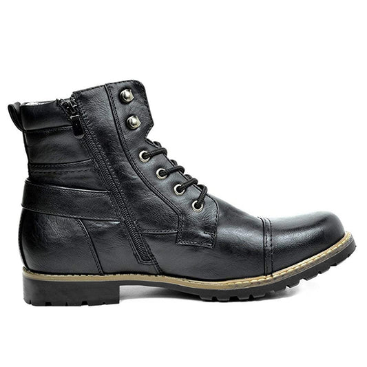 Lederstiefel Motorrad Bikerstil - IdealeKleiden