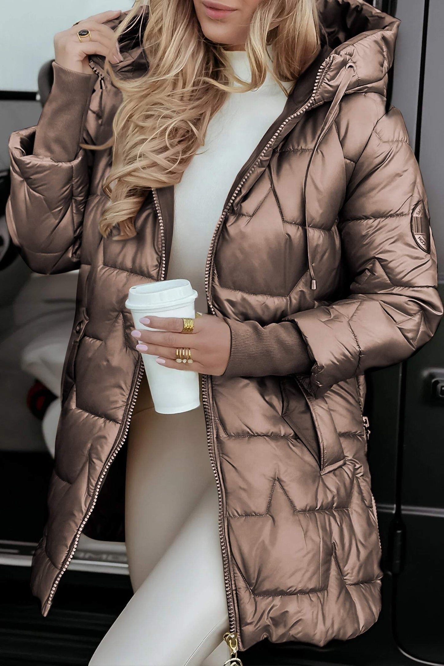 Bequeme Damenhoodie Freizeitjacke