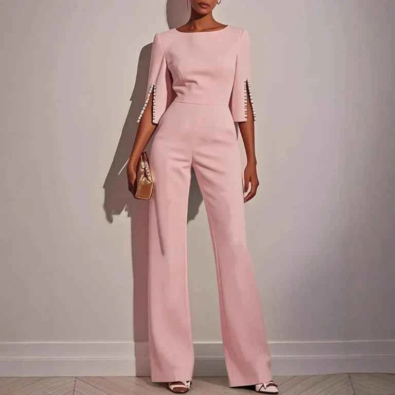Hochzeitsjumpsuit Frauen Elegant Abend