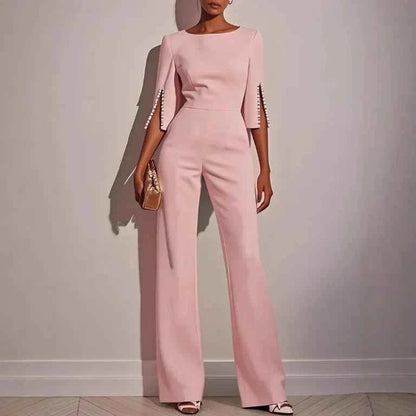 Hochzeitsjumpsuit Frauen Elegant Abend