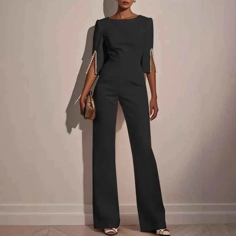 Hochzeitsjumpsuit Frauen Elegant Abend