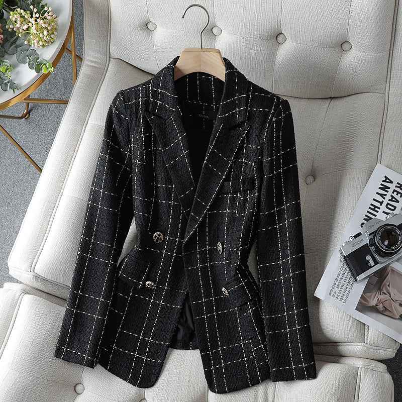 Stylischer Damen Blazer Karomuster