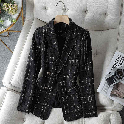 Stylischer Damen Blazer Karomuster