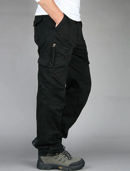 Herren-Cargohose Bequem Gerade Passform