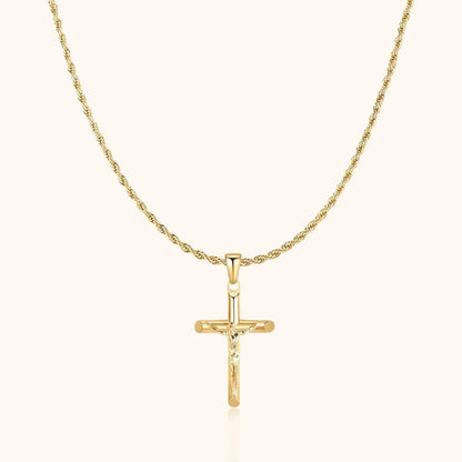 Herrenkette Edelstahl Kreuz - IdealeKleiden