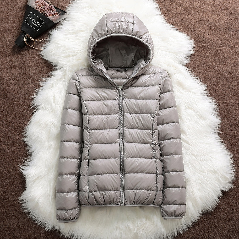 Wetterfeste Winterjacke Damen Daunen