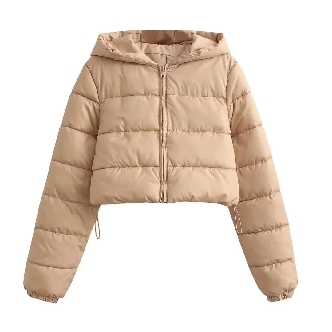 Stylische Winterjacke Slim Fit Kapuze - IdealeKleiden