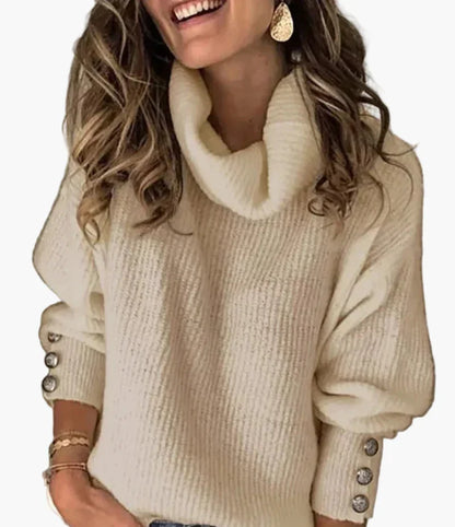 Stilvoller Rollkragen Pullover Modern Design