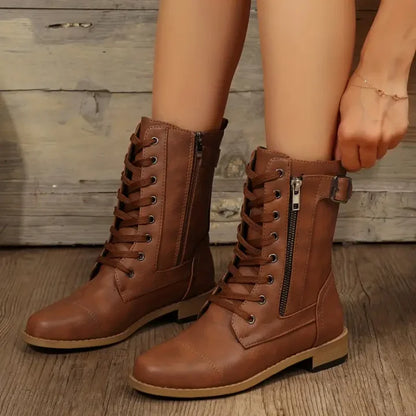Damen Wanderstiefel Robust Rundzehen - IdealeKleiden