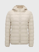 Warme Winterjacke Gepolstert mit Kapuze und Reißverschluss