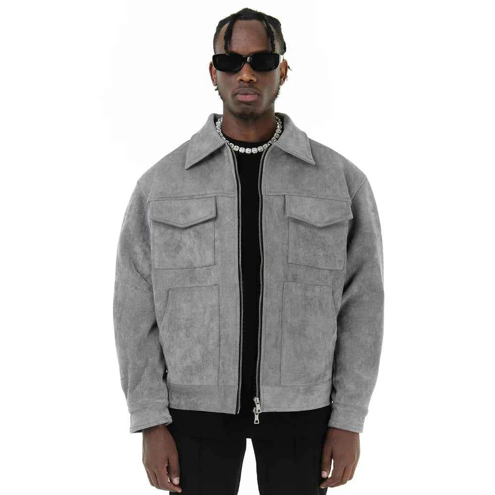 Herren Leder Bomberjacke Elegent - IdealeKleiden