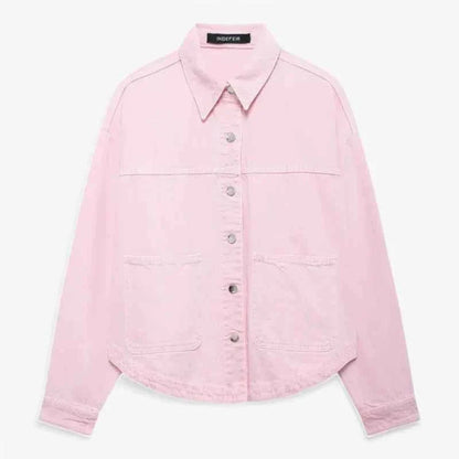 Stilvolle Blaujeans-Jacke Trendy Look