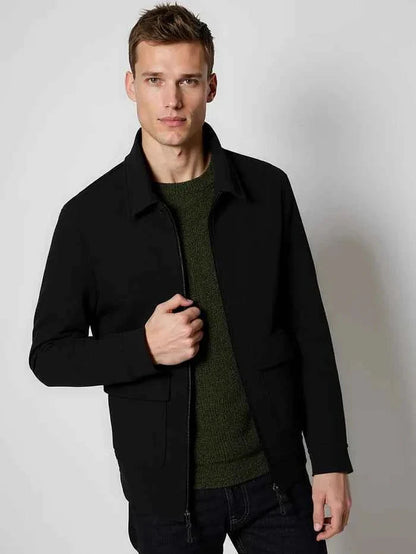 Herren Lederjacke Elegantes Design