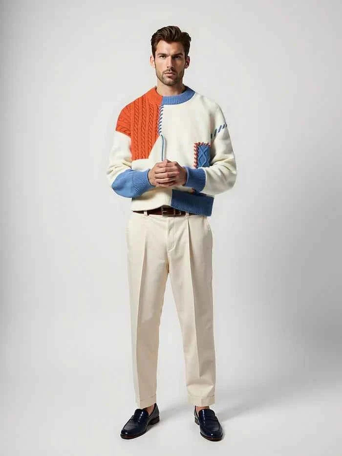 Herren Pullover Elegantes Design - IdealeKleiden
