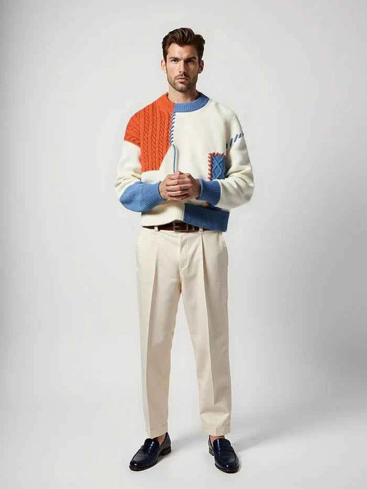 Herren Pullover Elegantes Design - IdealeKleiden