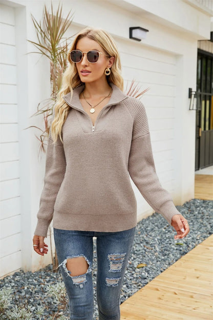 Damenschal-Kleid Strick-Pullover