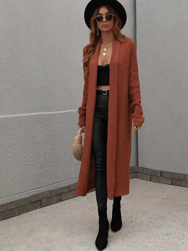 Bequemer Pullover Strickjacke Casual