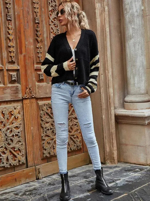 Frauen Strickpullover Weich Warm