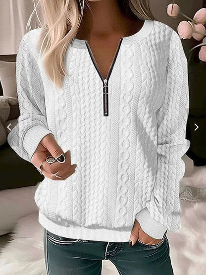 Kuschelige Strickpullover Rundhals Frauen