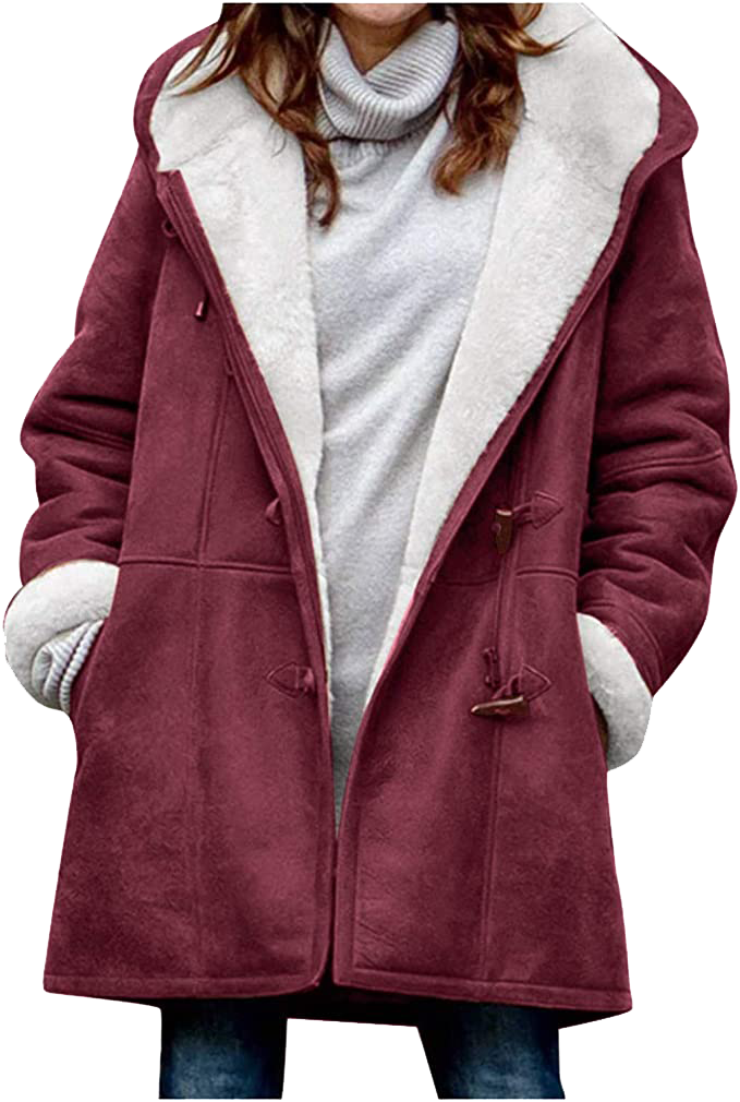Warme Damen Winterjacke Soft Fleece