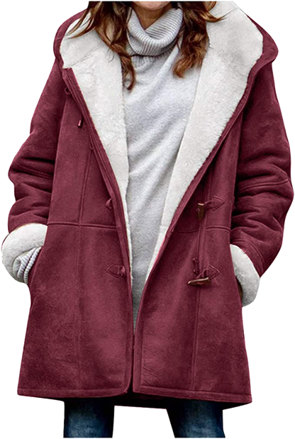 Warme Damen Winterjacke Soft Fleece