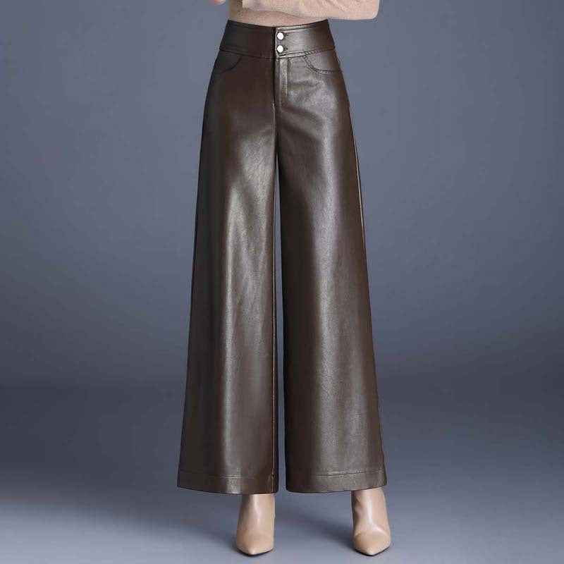 Lederhose Imitation Schwarz Elegant - IdealeKleiden
