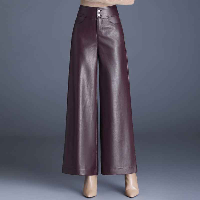 Lederhose Imitation Schwarz Elegant
