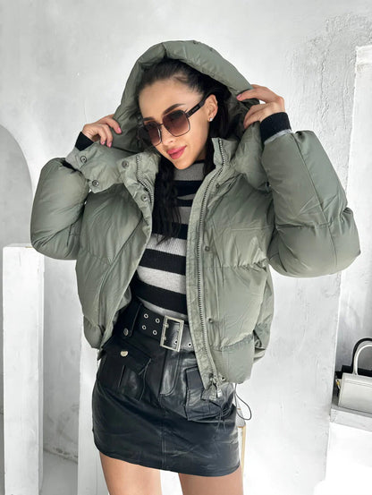 Modische Steppjacke Damen Elegant Design