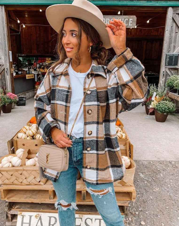 Modischer Oversize Cardigan Kurz - IdealeKleiden
