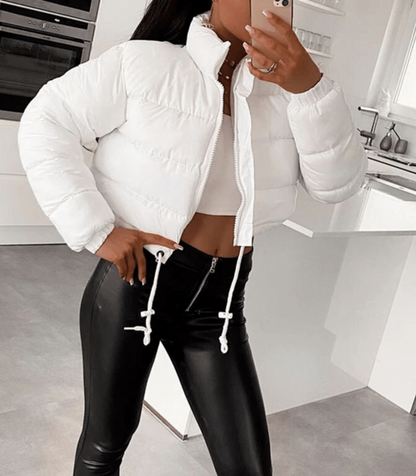 Kurze Pufferjacke Sportlich mit Reißverschluss
