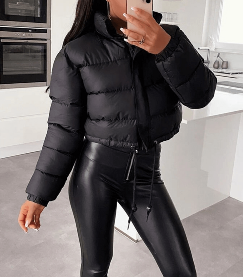 Kurze Pufferjacke Sportlich mit Reißverschluss