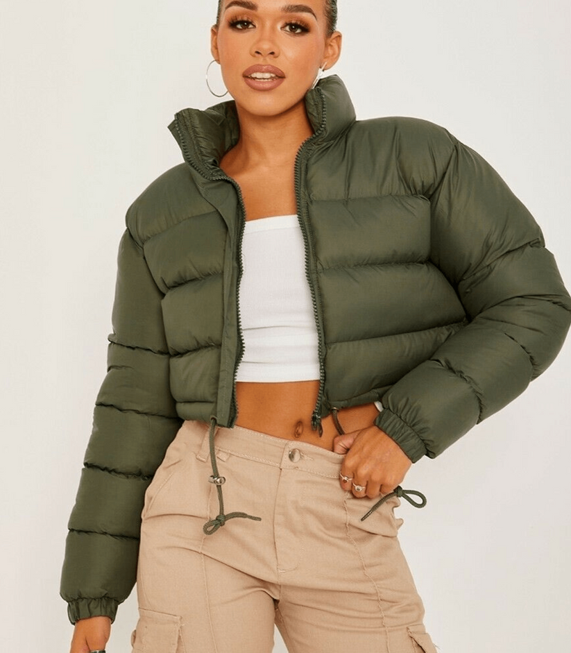 Kurze Pufferjacke Sportlich mit Reißverschluss