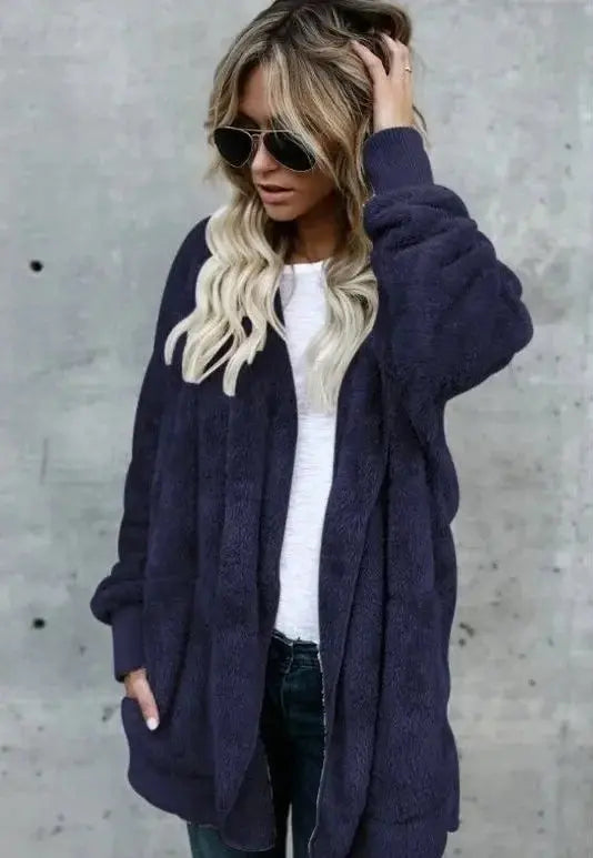 Kuschelige Fleecejacke Warm Teddy Style