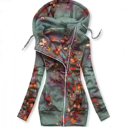 Damen Cardigan Schmetterlings Muster Trendy