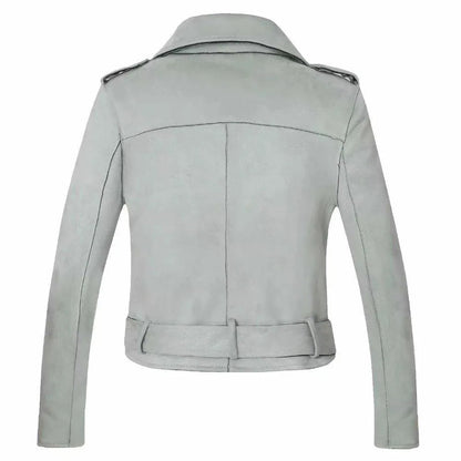 Damen Lederjacke Biker Style - IdealeKleiden