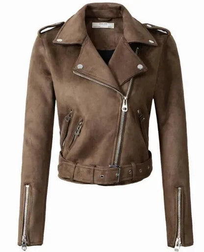 Damen Lederjacke Biker Style
