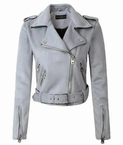 Damen Lederjacke Biker Style