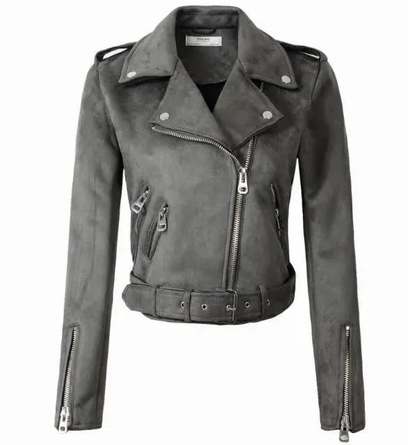 Damen Lederjacke Biker Style