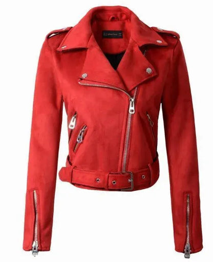 Damen Lederjacke Biker Style