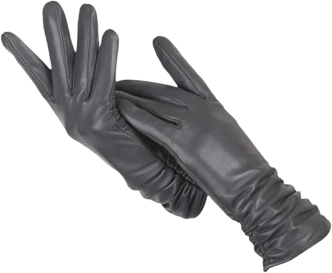 Weiche Damen Handschuhe Lammfell Optik