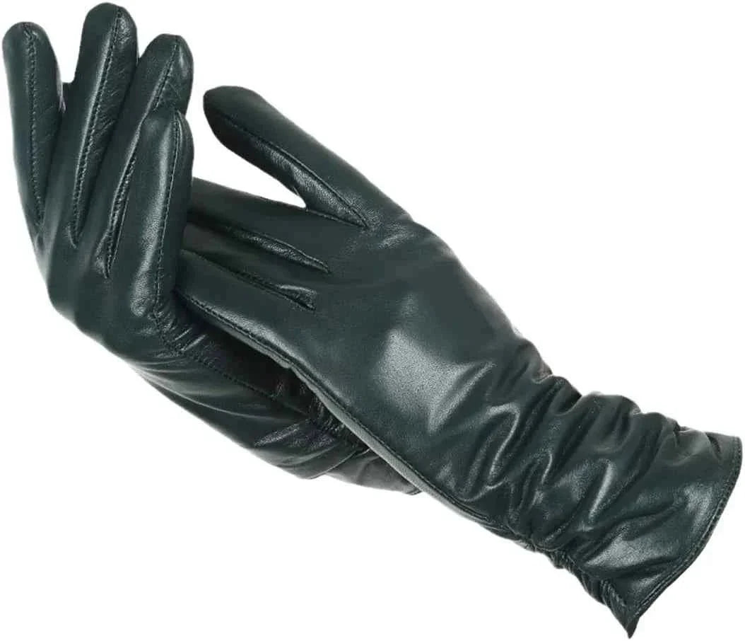 Weiche Damen Handschuhe Lammfell Optik