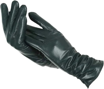 Weiche Damen Handschuhe Lammfell Optik