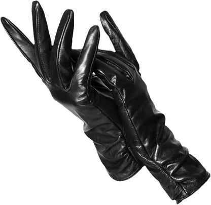 Weiche Damen Handschuhe Lammfell Optik