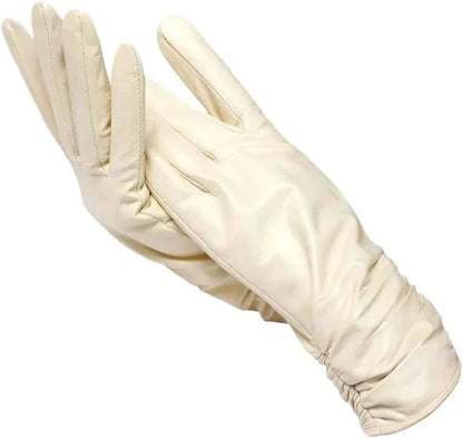 Weiche Damen Handschuhe Lammfell Optik