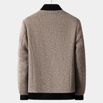 Elegante Herren Winterjacke Schwarz - IdealeKleiden