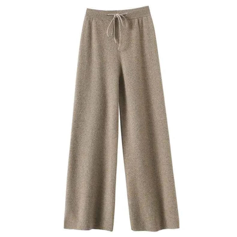 Weite Strickhose Echte Wolle Bequem - IdealeKleiden