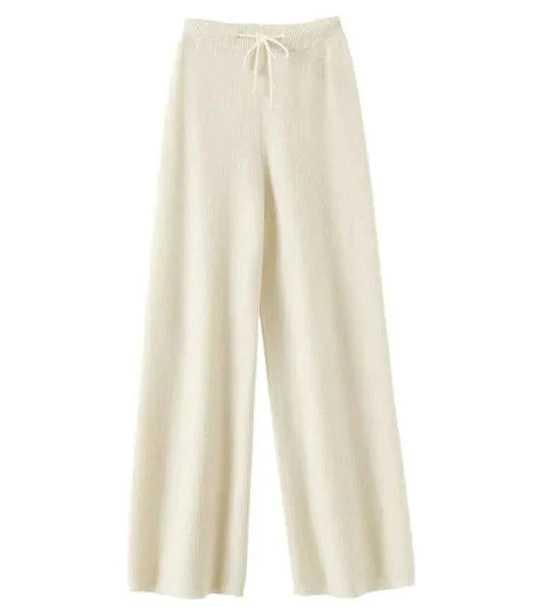 Weite Strickhose Echte Wolle Bequem