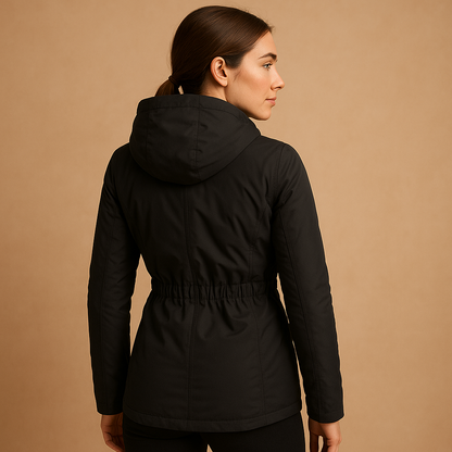 Stilvolle Damen Winterjacke Kapuze Modisch - IdealeKleiden