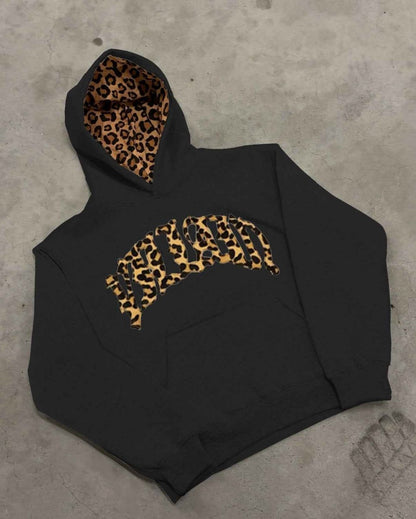 Stylisher Leopard Hoodie Sportlich